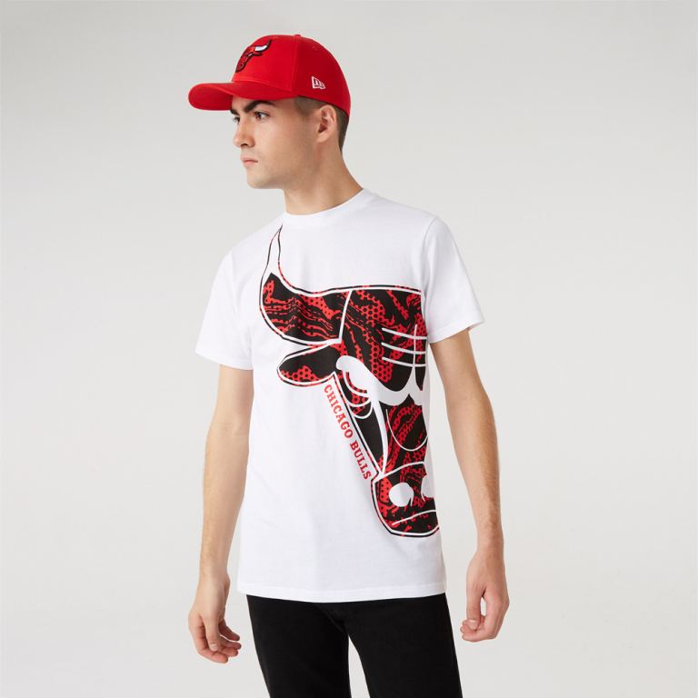 Ropa New Era Nba Blancos - Chicago Bulls Oil Slick Logo Infill 92130ITJA